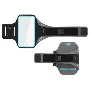Fresh Fab Finds Phone Armband Case w/ Cable & Key Holder - Black - One size Fresh Fab Finds Phone Armband Case w/ Cable & Key Holder - Black - One size