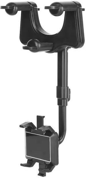 Fresh Fab Finds Rotatable Rearview Mirror Phone Mount Cradle - Black - One size Fresh Fab Finds Rotatable Rearview Mirror Phone Mount Cradle - Black - One size