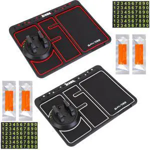 Fresh Fab Finds 4-in-1 Car Phone Mat w/ Rotatable Holder & Glow - Black - One size Fresh Fab Finds 4-in-1 Car Phone Mat w/ Rotatable Holder & Glow - Black - One size