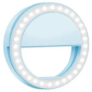 Fresh Fab Finds Clip-On Selfie Ring Light, 36 LEDs - Blue - One size Fresh Fab Finds Clip-On Selfie Ring Light, 36 LEDs - Blue - One size