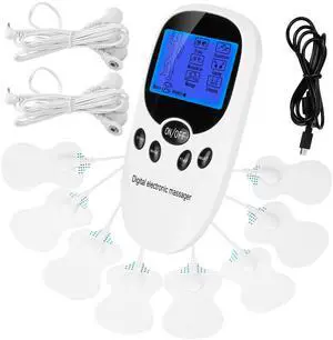 Fresh Fab Finds Dual Channel Muscle Stimulator Pain Relief - White - One size