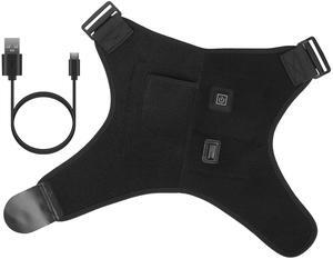 Fresh Fab Finds Heated Shoulder Brace Therapy Heating Wrap - Black - One size