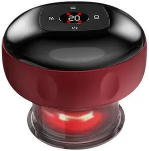 Fresh Fab Finds 12-Level Electric Cupping Therapy Massager - Red - One size