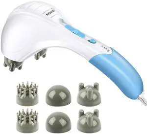 Fresh Fab Finds Handheld Percussion Massager Double Head - White - One size