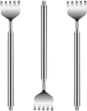 Fresh Fab Finds 3pcs Telescopic Back Scratcher Set - Gray - One size