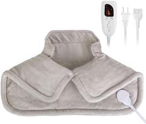 Fresh Fab Finds 22.4x16.3in Weighted Heating Pad Neck & Shoulders - Beige - One size