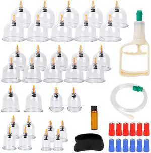 Fresh Fab Finds 32-Cup Chinese Cupping Therapy Set - Multi - One size