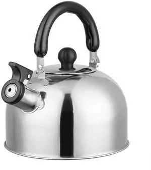 Fresh Fab Finds 2.1Qt Stainless Steel Whistling Tea Kettle - Stovetop Induction Gas Teapot - Insulated Handle Chrome One size