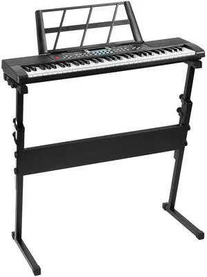 Fresh Fab Finds 61 Keys Digital Music Electronic Keyboard Electric Piano Instrument Kids Learning Keyboard w/ Stand Microphone - Black One size Fresh Fab Finds 61 Keys Digital Music Electronic Keyboard Electric Piano Instrument Kids Learning Keyboard w/ Stand Microphone - Black One size