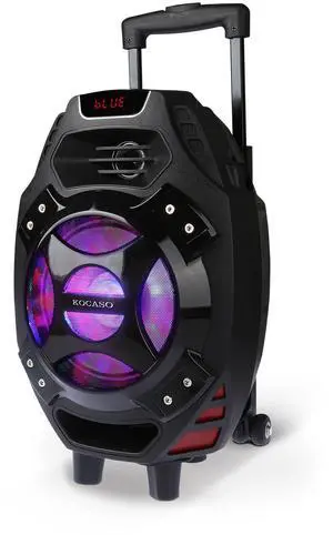 Fresh Fab Finds Colorful LED Portable Wireless Party Speaker - Black One size Fresh Fab Finds Colorful LED Portable Wireless Party Speaker - Black One size