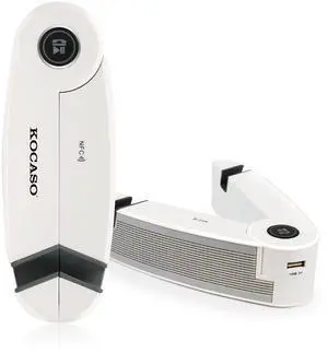 Fresh Fab Finds KOCASO Wireless Bracket Speaker with NFC and Hands-free Calling Function - White One size Fresh Fab Finds KOCASO Wireless Bracket Speaker with NFC and Hands-free Calling Function - White One size