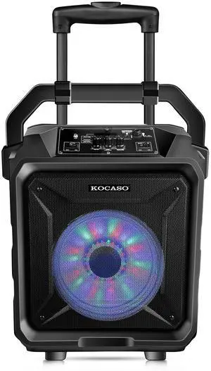 Fresh Fab Finds Portable Wireless Party Speaker with Disco Lighting - Black One size Fresh Fab Finds Portable Wireless Party Speaker with Disco Lighting - Black One size