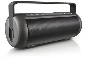 Fresh Fab Finds iRola Wireless Speaker Powerful Dual Subwoofer Stereo Bass Noise Cancelling w/Mic Aux-in for Camping Party - Black One size
