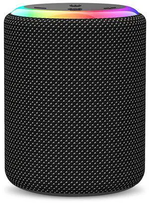 Fresh Fab Finds Portable Wireless Speaker, Outdoor Mini Waterproof Speaker with 7 RGB Lights, TWS, AUX, MMC - Black One size