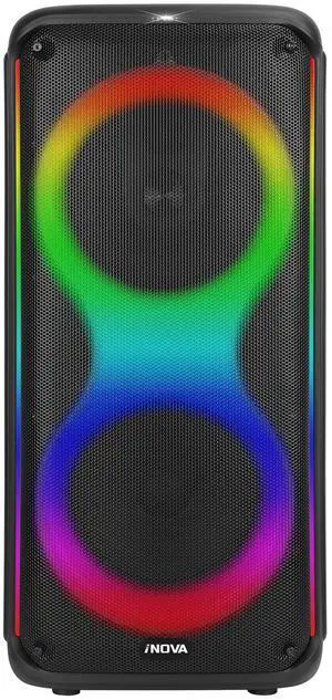 Fresh Fab Finds Wireless Party Speaker, 7 Color LED, TWS, FM, USB, MMC, AUX, Remote Control - Black One size Fresh Fab Finds Wireless Party Speaker, 7 Color LED, TWS, FM, USB, MMC, AUX, Remote Control - Black One size