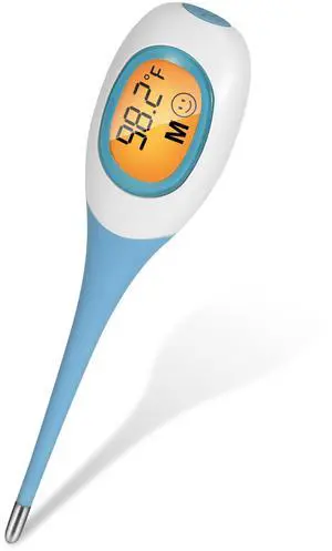 Fresh Fab Finds Oral Thermometer Body Thermometer Oral Rectal Underarm Temperature Thermometer C/F Switchable Accurate Fast Temperature Reading Fever Thermometer for Blue One size