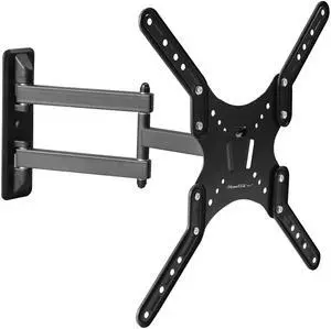 Fresh Fab Finds Fixed TV Wall Mount Bracket For 23-55in LED/LCD/PLASMA Flat TV VESA 400x400mm ±8° Tilt ±90° Swivel Black One size