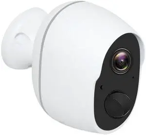 Fresh Fab Finds 1080P IP65 WiFi Security Camera w/ 2-Way Audio, Motion Sensor & Night Vision - White - One size