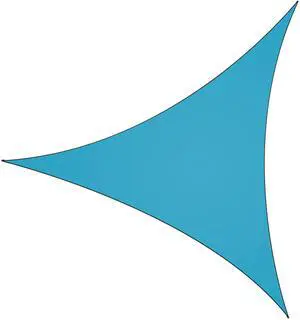 Fresh Fab Finds Triangle Shade Sail Patio Cover Awning for Outdoor Playground - Blue - 11in