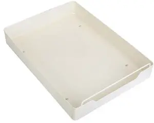 Fresh Fab Finds Stick-On Slide-Out Drawer Shelf 11.93x16.61in Cabinet Use - White - One size