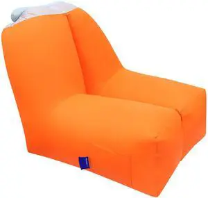 Fresh Fab Finds Inflatable Lounger Chair w/ Bag, Anti-Leak Air Sofa Couch - Orange - One size