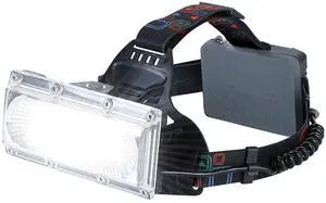 Fresh Fab Finds 20000LM Rechargeable LED Headlamp 3 Modes IP65 Waterproof - Black - One size