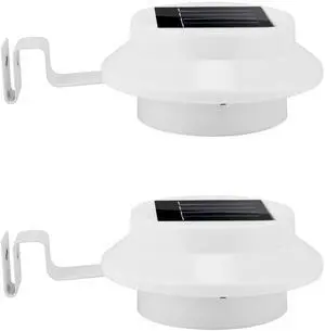 Fresh Fab Finds 2Pcs Solar Gutter Lights Outdoor Dusk-to-Dawn Sensor Waterproof - White - One size Fresh Fab Finds 2Pcs Solar Gutter Lights Outdoor Dusk-to-Dawn Sensor Waterproof - White - One size