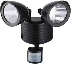 Fresh Fab Finds 22LED Outdoor Solar Light w/ Dual Heads, Motion Sensor, Rotatable - Black - One size Fresh Fab Finds 22LED Outdoor Solar Light w/ Dual Heads, Motion Sensor, Rotatable - Black - One size