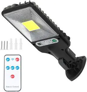 Fresh Fab Finds 30COB Solar Wall Light w/ PIR Motion Sensor & Remote IP65 - Black - One size Fresh Fab Finds 30COB Solar Wall Light w/ PIR Motion Sensor & Remote IP65 - Black - One size