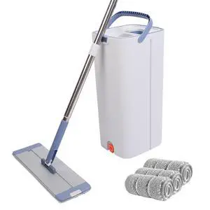 Fresh Fab Finds 4Pcs Reusable Microfiber Mop Pads for Wet & Dry Floors - Gray - One size Fresh Fab Finds 4Pcs Reusable Microfiber Mop Pads for Wet & Dry Floors - Gray - One size