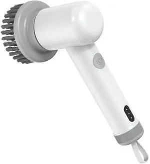 Fresh Fab Finds Electric Handheld Spin Scrubber w/ 3 Brushes & 2 Speeds - White - One size Fresh Fab Finds Electric Handheld Spin Scrubber w/ 3 Brushes & 2 Speeds - White - One size