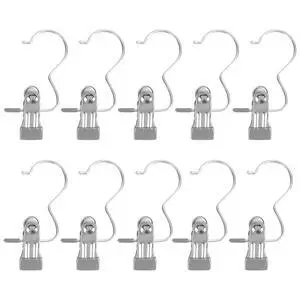 Fresh Fab Finds 30Pk Heavy Duty Hanging Clips for Closet Boots Towels Pants - Gray - One size Fresh Fab Finds 30Pk Heavy Duty Hanging Clips for Closet Boots Towels Pants - Gray - One size