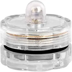 Fresh Fab Finds 3Pk Submersible LED Tea Lights Waterproof Decor Candles - White - One size