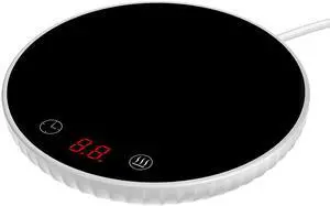 Fresh Fab Finds Desktop Cup Warmer w/ Timer, 2 Temps, Auto-Off, 104140°F - White - One size