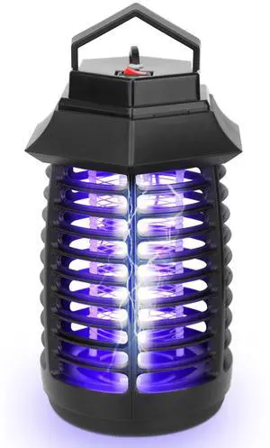 Fresh Fab Finds Electric Bug Zapper UV Insect Trap Odorless for Home - Black - One size