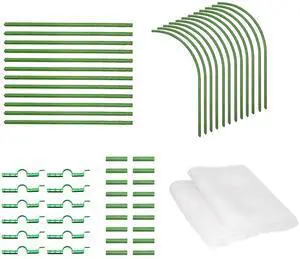 Fresh Fab Finds Garden Mesh Netting Kit 8.2x25.9FT w/ Hoops & Clips - Green - One size Fresh Fab Finds Garden Mesh Netting Kit 8.2x25.9FT w/ Hoops & Clips - Green - One size
