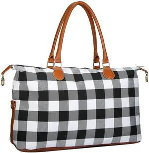 Fresh Fab Finds Women's Travel Duffle/Diaper Bag Weekend Tote Luggage - White - One size
