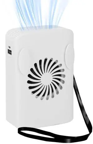 Fresh Fab Finds Clip-on Fan w/ Power Bank Rechargeable 3-Speed Desk Fan - White - One size Fresh Fab Finds Clip-on Fan w/ Power Bank Rechargeable 3-Speed Desk Fan - White - One size