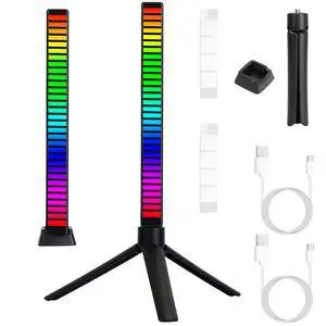 Fresh Fab Finds 32LED RGB Sound Control Light Bar APP Sync Lamp - Black - One size Fresh Fab Finds 32LED RGB Sound Control Light Bar APP Sync Lamp - Black - One size
