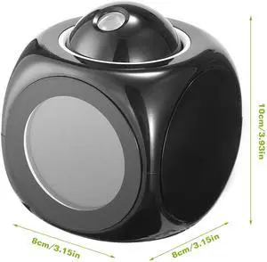 Fresh Fab Finds LCD Projection Alarm Clock w/ Snooze & Temp Display - Black - One size