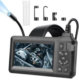 Fresh Fab Finds 1080P Endoscope Camera 4.3in Screen, 8 LED Lights, Waterproof - Black - One size