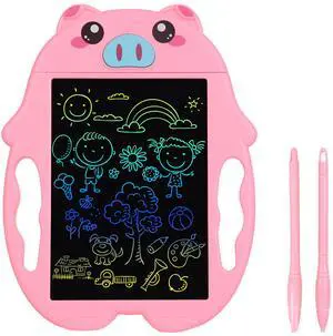 Fresh Fab Finds 8.5in LCD Writing Tablet w/ Stylus & Handles for Kids - Pink - One size Fresh Fab Finds 8.5in LCD Writing Tablet w/ Stylus & Handles for Kids - Pink - One size