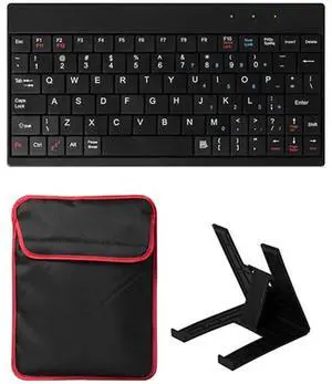 Fresh Fab Finds Tablet Sleeve w/ Keyboard for Under 10in Tablets - Black - One size