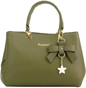 Fresh Fab Finds Womens 7-Cell Soft Leather Tote Crossbody Handbag - Green - One size Fresh Fab Finds Womens 7-Cell Soft Leather Tote Crossbody Handbag - Green - One size