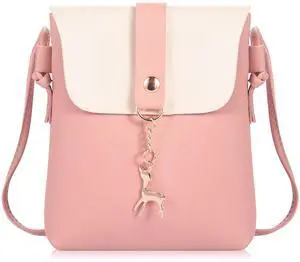 Fresh Fab Finds Womens PU Leather Small Crossbody Clutch Phone Purse - Pink - One size Fresh Fab Finds Womens PU Leather Small Crossbody Clutch Phone Purse - Pink - One size