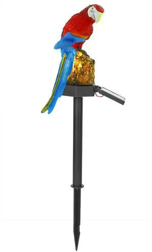 Fresh Fab Finds Solar Parrot Garden Light Waterproof IP65 LED Decorative Lawn Stake - Black - One size Fresh Fab Finds Solar Parrot Garden Light Waterproof IP65 LED Decorative Lawn Stake - Black - One size