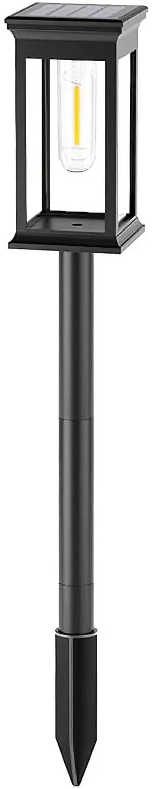 Fresh Fab Finds 6Pcs Solar Stake Lights IP65 Waterproof Auto On/Off Pathway Lamps - Black - One size