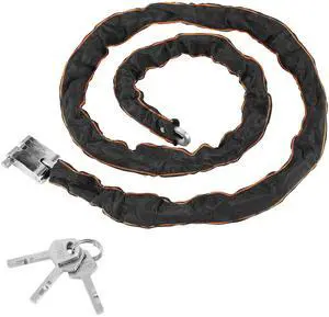 Fresh Fab Finds 1.8M Heavy Duty Bike Chain Lock with 3 Keys - Black - One size