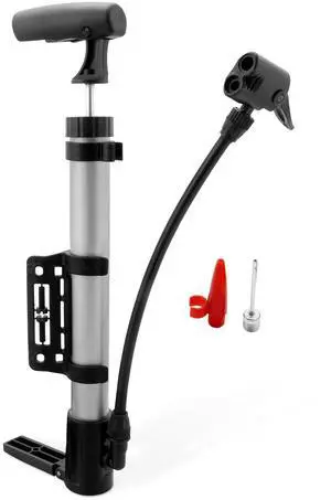 Fresh Fab Finds Mini Bike Pump with Frame Mount for Road & MTB Tires - Black - One size