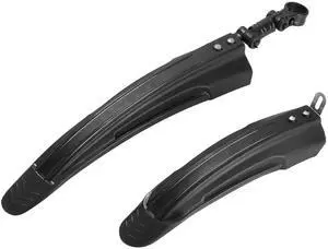 Fresh Fab Finds Bike Fender Set Front & Rear Mudguards 2426" MTB - Black - One size Fresh Fab Finds Bike Fender Set Front & Rear Mudguards 2426" MTB - Black - One size